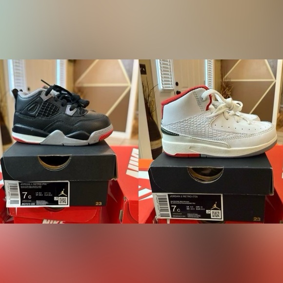 Jordan Retro 2 & Retro 4 Lot size 7C - Picture 1 of 15